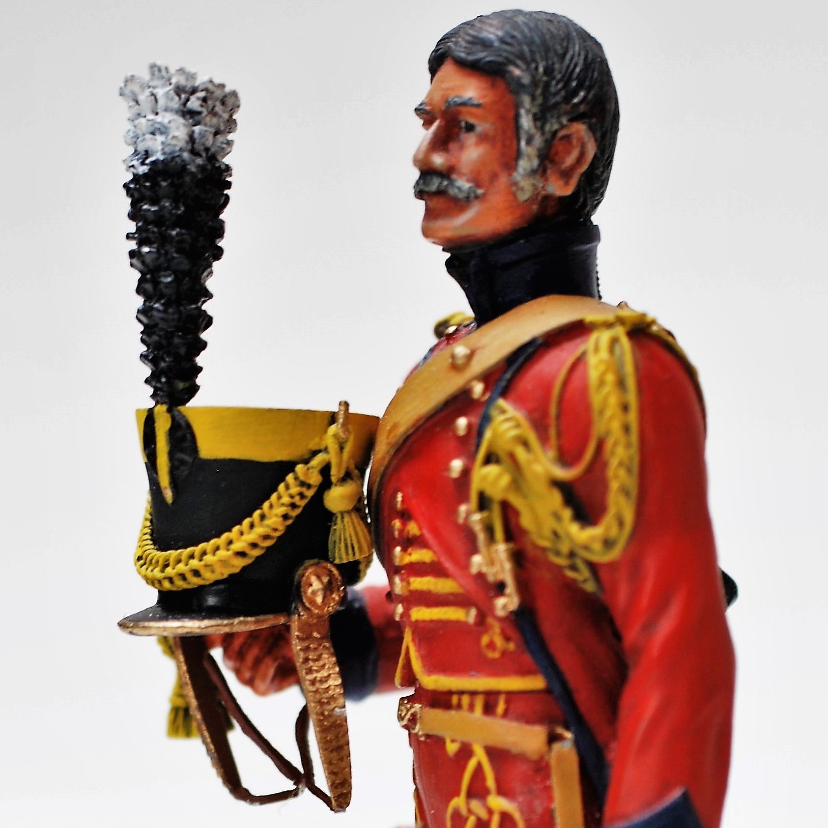 Rode Huzaar uit het Nederlandse leger, 20e eeuwse figuur