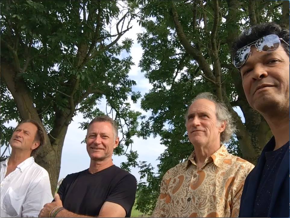 4D Collective Artist Group: Harald Vlugt, Manolo Gonzalez (Las Palmas), Mark Gibian (New York) and Marcos Lora Read (Sta. Domingo). Photo: Yvonne Twisk