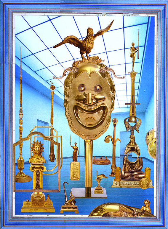 ‘Golden Game’, 35 x 48 cm. 2021. Collection artist